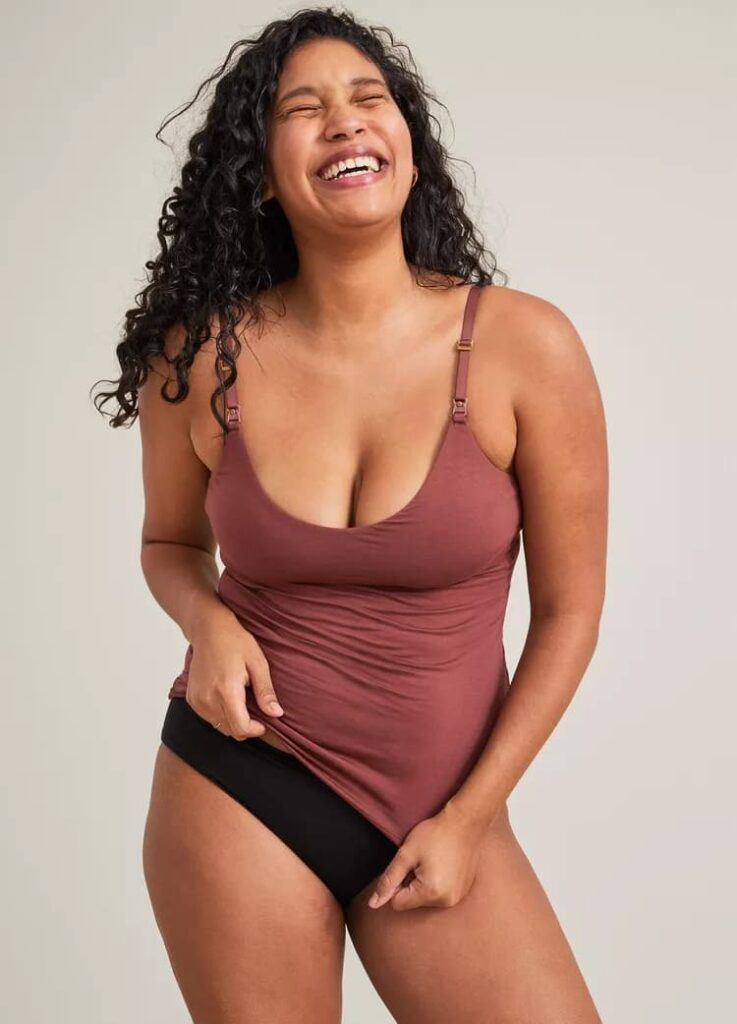 Camisole grande taille pour allaitement 