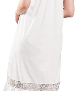 Chemise de nuit ancienne blanche courtes manches