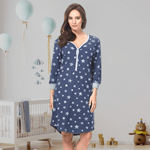 Chemise de nuit accouchement allaitement