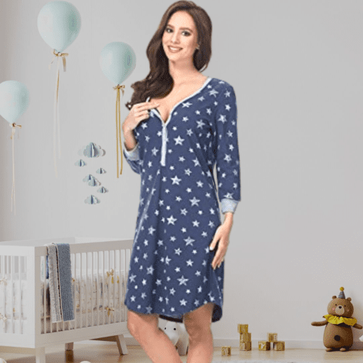 Chemise de nuit accouchement allaitement