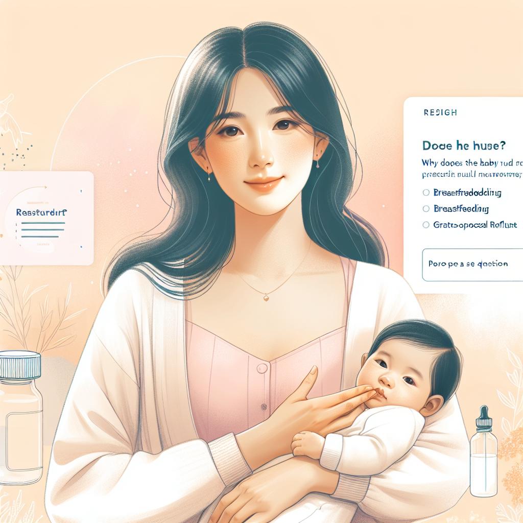 Pourquoi le bébé se frotte-t-il le nez ? (RGO)