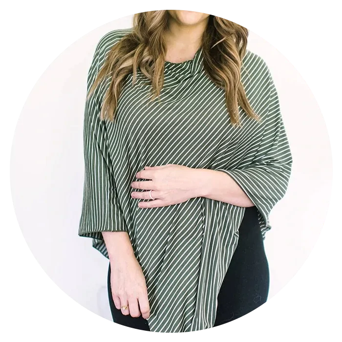 Ponchos d'allaitement e Couvre-lait grande taille