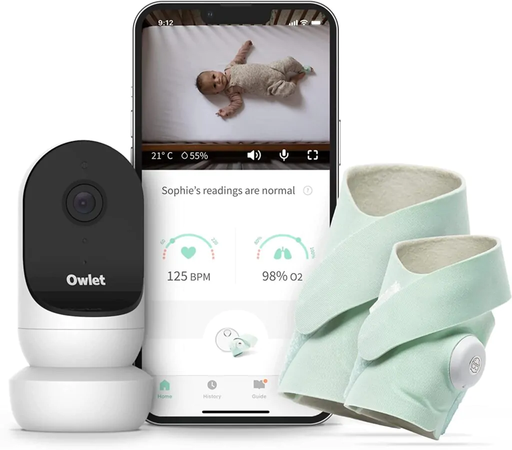 Moniteurs respiratoires bébé fixés sur le corps